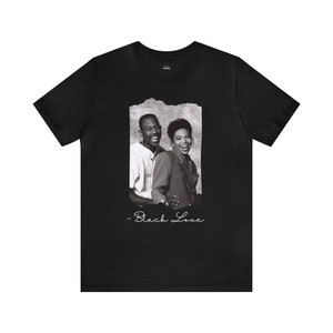 Chemise Martin, Martin et Gina, télévision des années 90, chemise Love noire, t-shirt unisexe