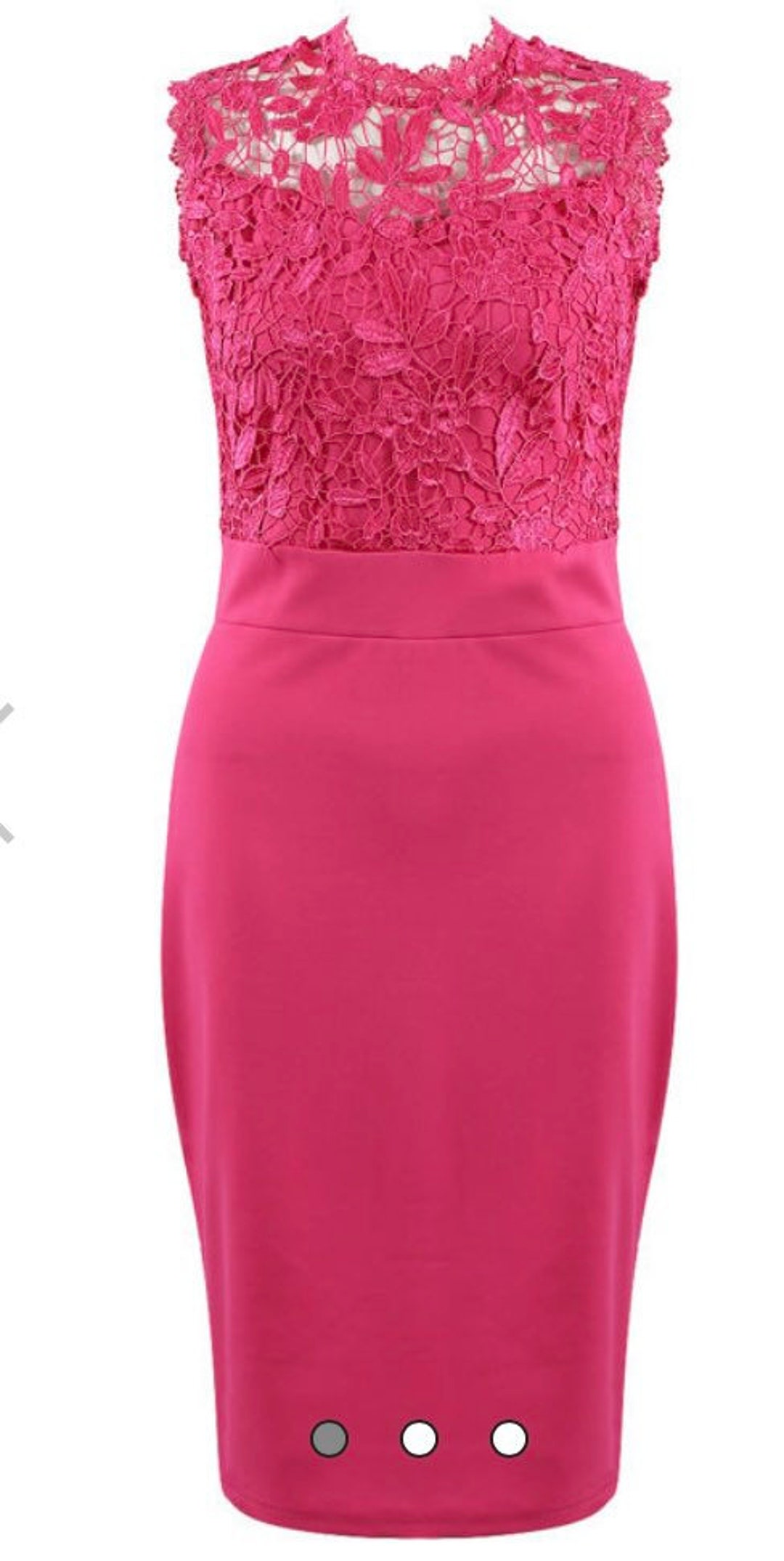 Fuchsia Lace Dress Etsy