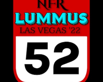 Custom backnumber, Rodeo, NFR, Las Vegas, digital download
