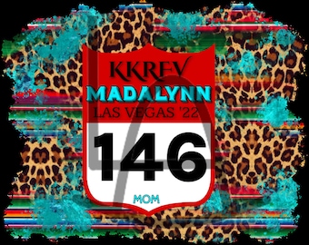 Custom Backnumber, Backtag, Serape, Rodeo, Western