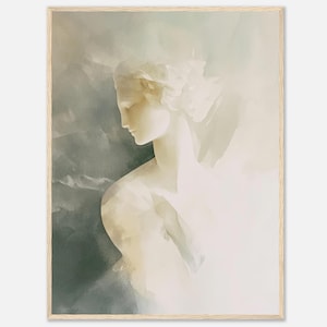 Venus de Milo Inspired Watercolor Art Print Classical Graceful Statue Painting Wall Art Elegant Feminine Minimalist Artwork by NataliaAyuArt