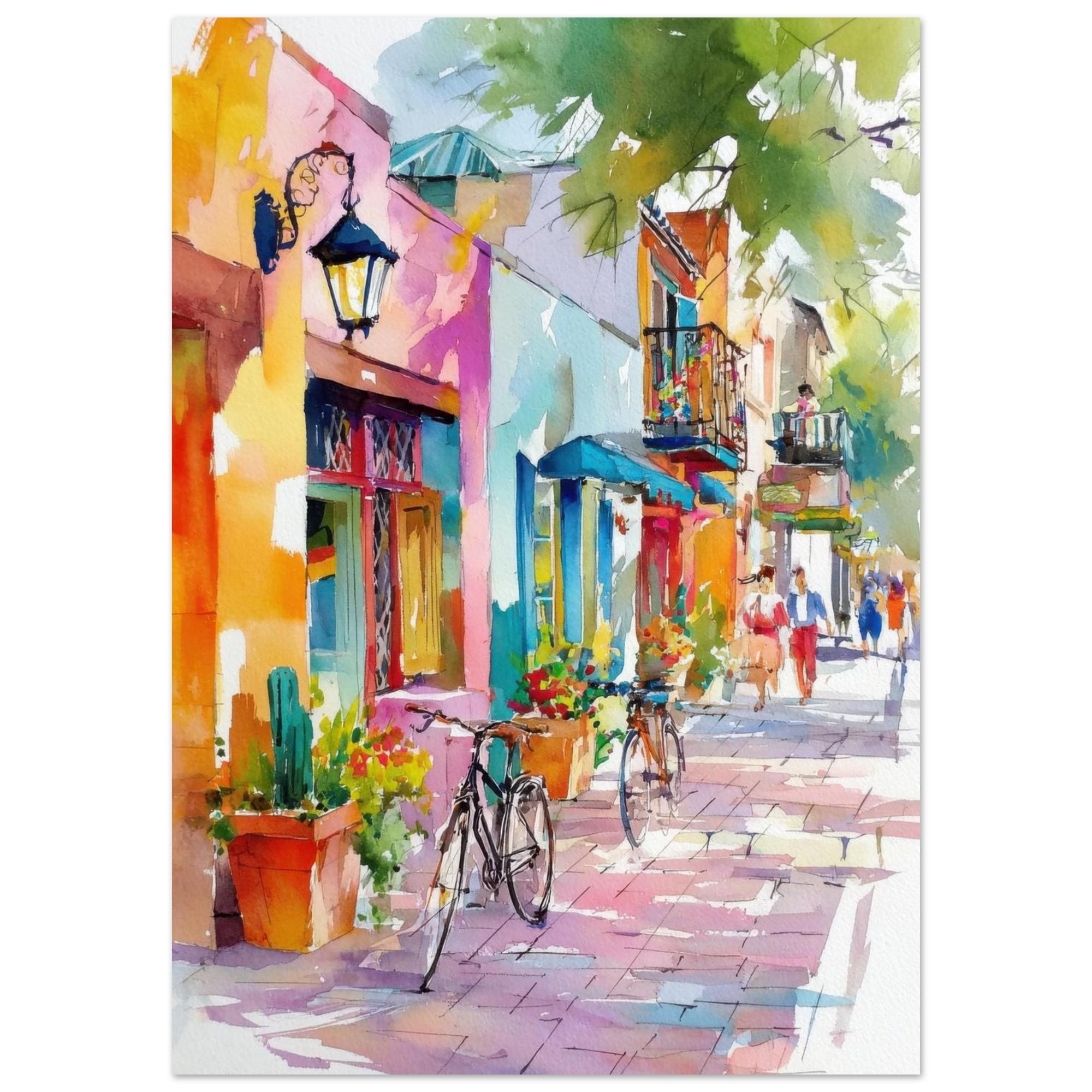 Phoenix Arizona Watercolor Print: Roosevelt Row Wall Art - Etsy