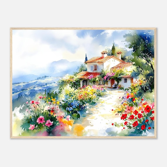 癒しの水彩画1060 田園 癒しの水彩画1060 田園 癒しの水彩画1060 田園