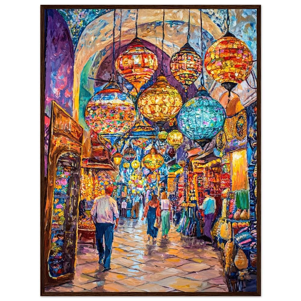 イスタンブール・グランドバザールのアートプリント：カラフルなトルコ