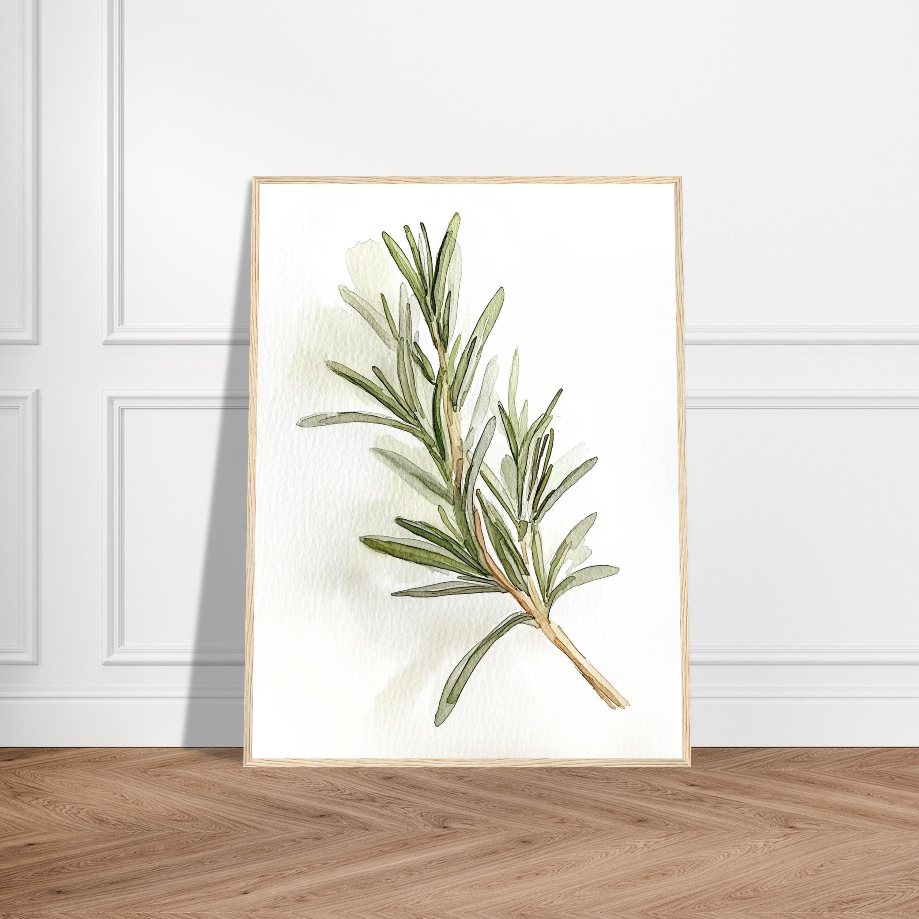Rosemary Watercolor Print: Botanical Kitchen Herb Art - Etsy Israel