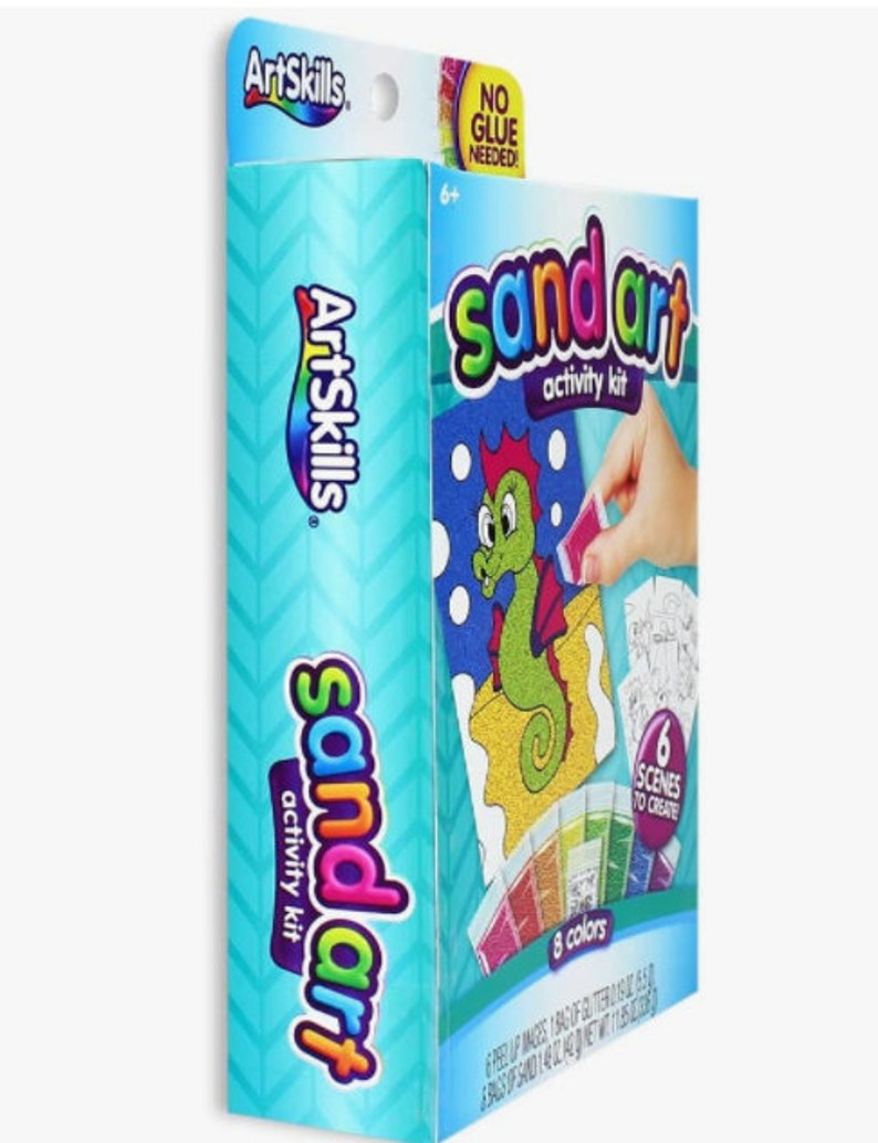 Artskills Glitter Sand Art Activity Kit for Kids / 6 Peel and Sprinkle