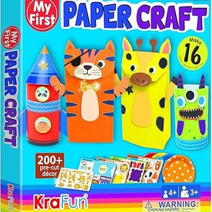 My First Safari Animal Craft Kit – 16 DIY Zoo Animals for Kids Ages 3–8, Fun and Easy Craft Activity Set