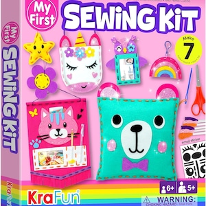 My first sewing kit for beginners kids arts and crafts.