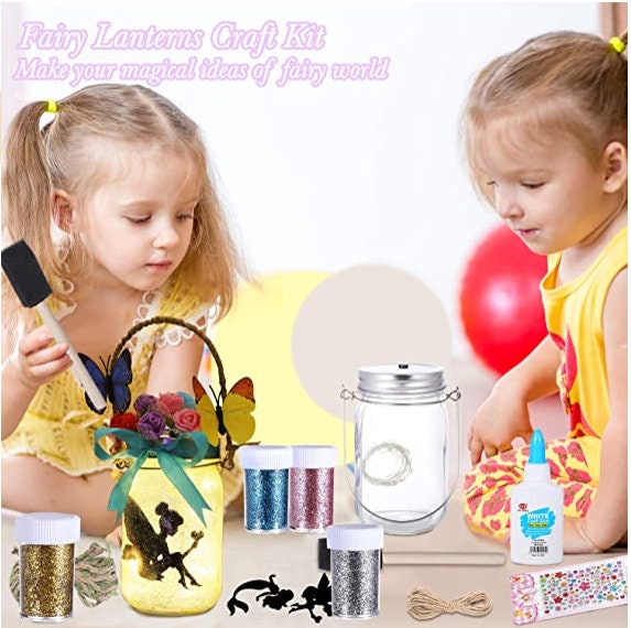Arts and Crafts for Kids Ages 8-12: Fairy Jar Kit – Make Your Own Fairy  Lantern Night Light – Birthday Gift for Girls - Crafts for Girls