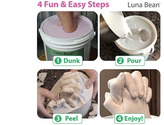 Luna Bean Handgietkit – Maak Een 3D Sculptuur Van Je Eigen Handen Als Blijvende Herinnering