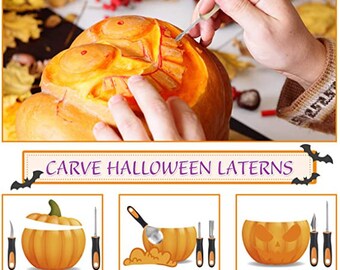 Aazon.co: Shuttle Art 20 PCS Halloween Pupkin Carving Kit, 10 PCS... Aazon.co: Shuttle Art 20 PCS Halloween Pupkin Carving Kit, 10 PCS...