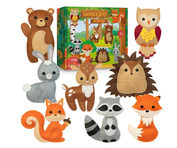 Fun and Educational Animal Craft Sewing Kit for Boys Girls Age 7