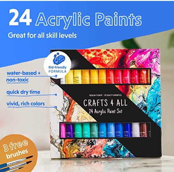 Art & Craft Paint Acrylic Set Tube - 12ml (2 Pack)