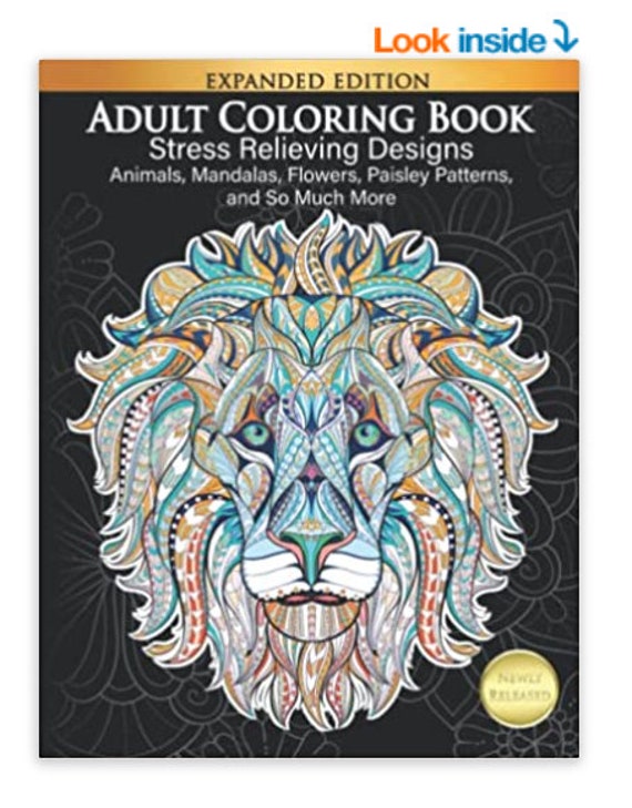 Adult Coloring Book: Stress Relieving Paisley Patterns