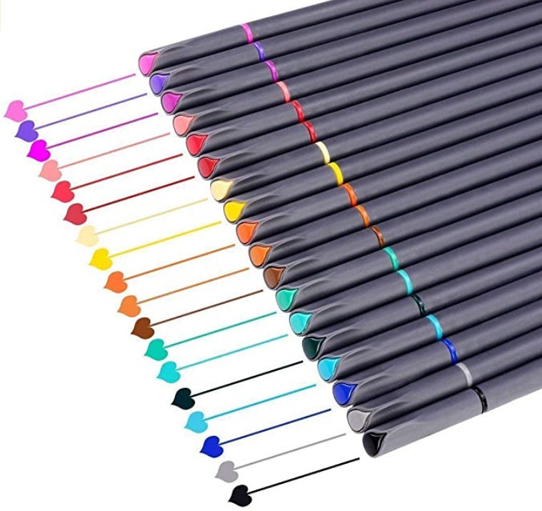 3Pcs\/Lot 9 Colors Premium White Gel Pen Set 0.8Mm Line Fine