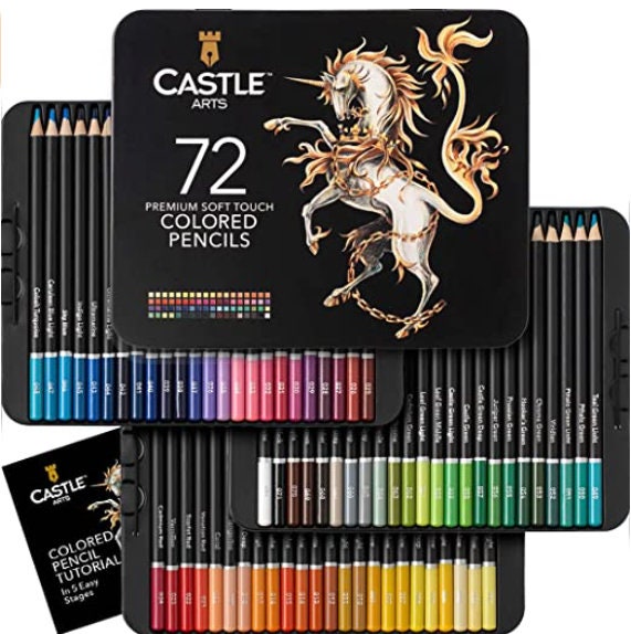 Fantasia Premium Color Pencil Set w/Storage Tin 48/Pkg