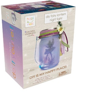 DIY Fairy Lantern Night Light Kit - Arts and Crafts Gift for Girls Ages 6 - 12 Years