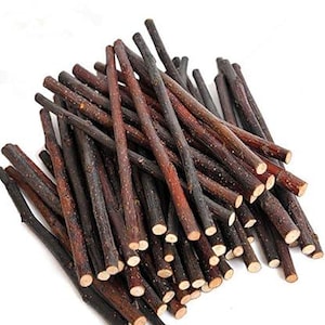 250g Apple Sticks Chew Toys for Rabbits, Guinea Pigs, Hamsters, Chinchillas, Parrots & Small Pets