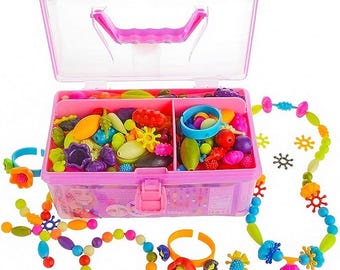 Snap Beads Jewelry Kit – 500pcs DIY Crafts for Girls