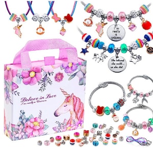 Bracelet Making Kit for Girls Charm Bracelets Kit with Beads