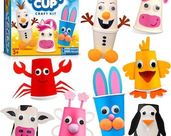 Paper Cup Animal Craft Kit, Fun Kids Project