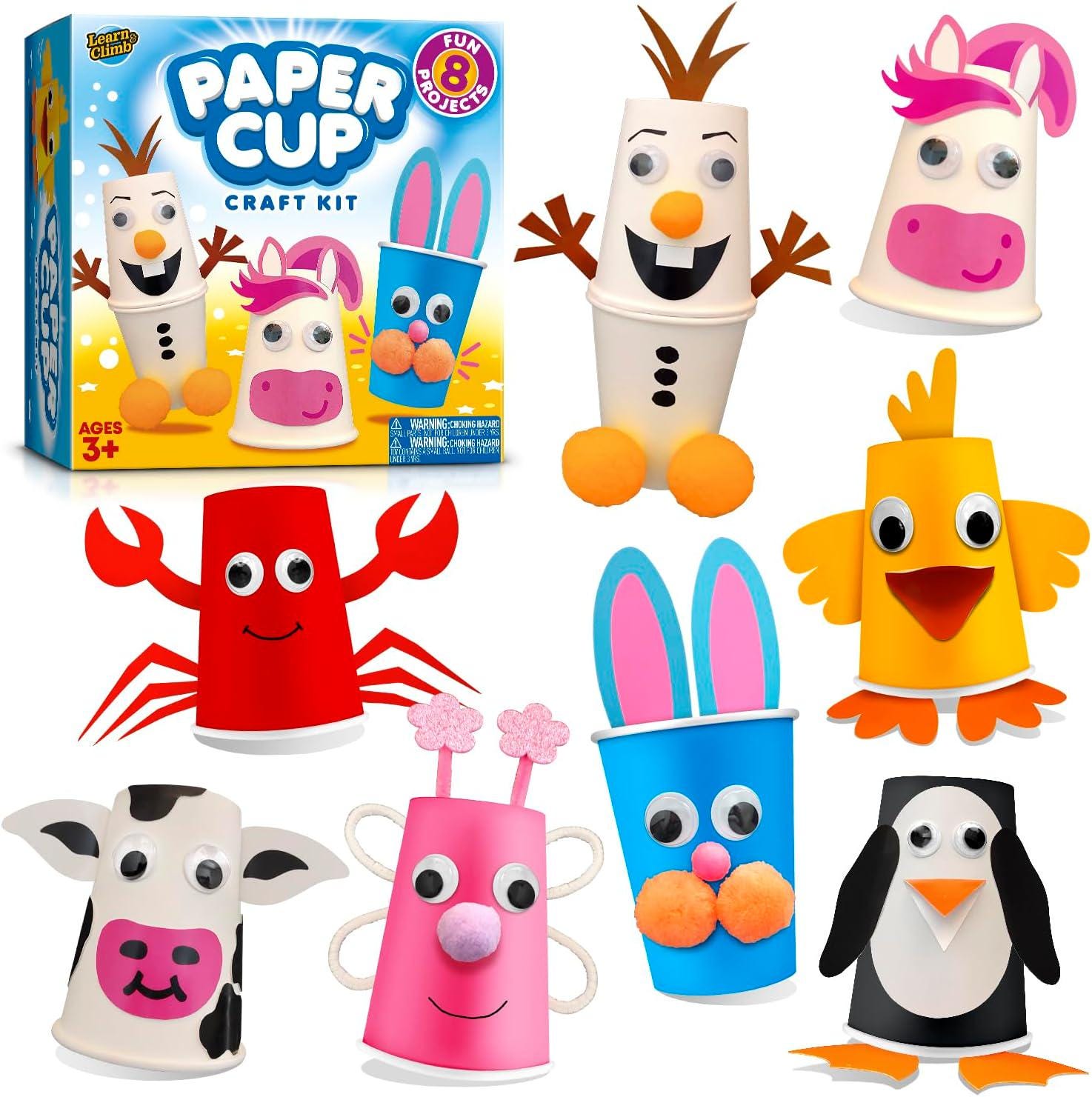 Paper Cup Animal Craft Kit, Fun Kids Project