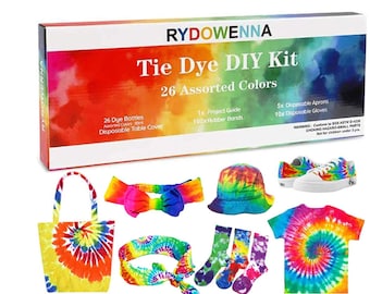 26 Color Tie Dye Kit, DIY Fabric Dye Set