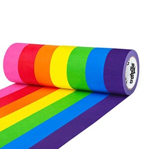 Multi Pack Colorful Craft Tape Great for Arts & Crafts, Labeling and Color-Coding image 2