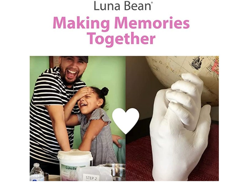 Luna Bean Keepsake Hands Casting KIT - Family Hand Molding, Clasped Group  Hand Sculpture KIT & Molding KIT - Crafts for Adults & Kids DIY (Cast up to  6 Hands)