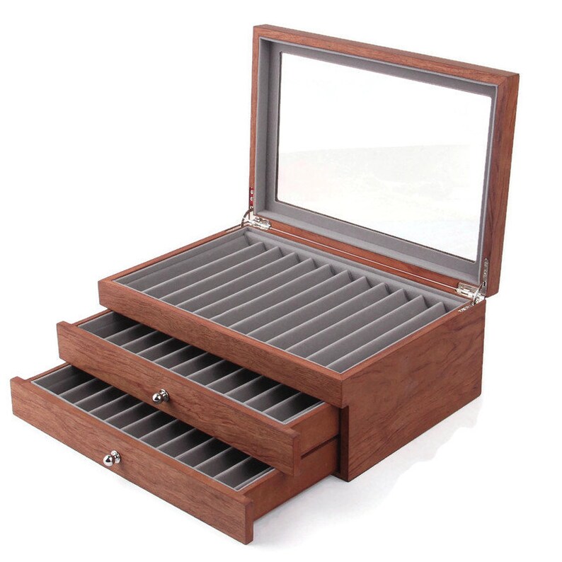 BARANGGI Wooden Pen Holder Box Pen Holder Display Etsy