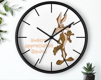 Wile E Coyote Wall Clock: Cartoon Genius Home Decor
