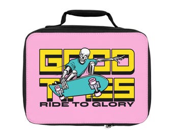 Retro Skater Lunch Bag: Insulated Reusable Lunchbox