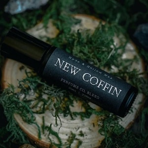 New Coffin | Perfume Oil | Fresh Wood Scent | Dark Unique Fragrance for Alternative Gothic Style Lovers | Indie Perfume | Niche Perfume