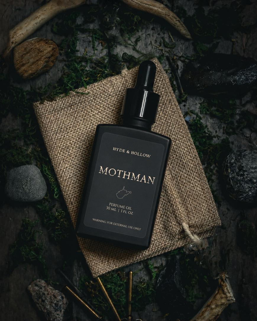 Mothman Rollerball Perfume Oil, Cryptic Cryptids, Earthy Moss Juniper ...