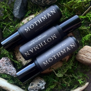 Mothman Rollerball Perfume Oil, Cryptic Cryptids, Earthy Moss Juniper ...