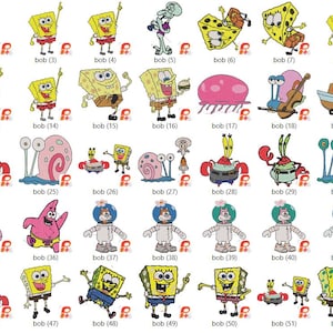 SpongeBob,SpongeBob Digital Embroidery Design,Machine Embroidery Design,İnstant Download.