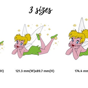 TINKERBELL-Single Machine Embroidery Design.