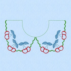 Collar machine embroidery design,digital embroidery design, instant download.