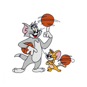 Tom und Jerry Stickdatei, Tom und Jerry digitale Stickdatei, digitale Stickdatei, sofort download.