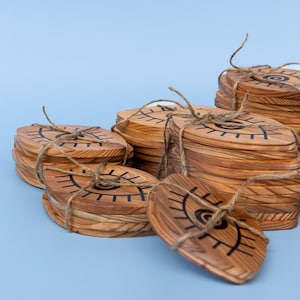 Kafenio Koaster - wooden drink coaster or decorative piece