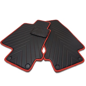 Eco Leather Arrow Design 2PC Car Floor Mats fits Maserati Gran Tourismo