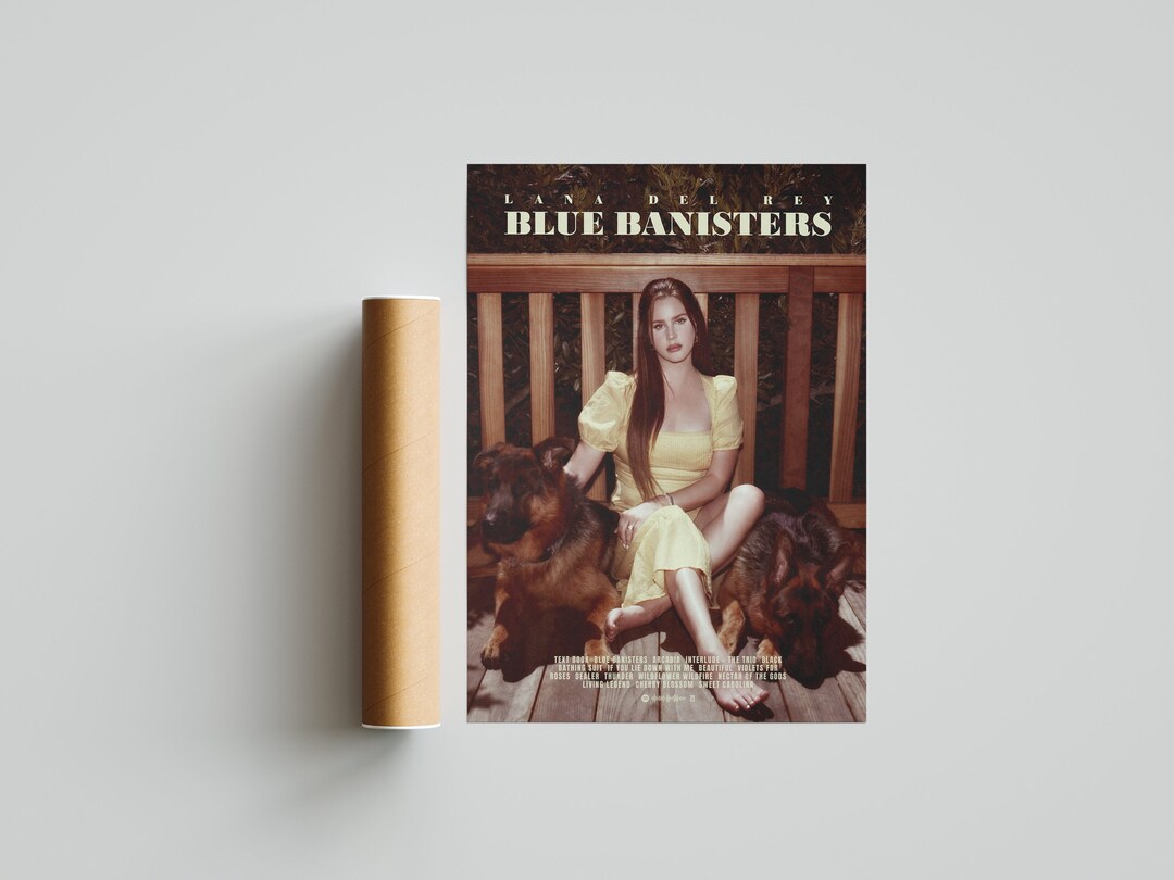 Lana Del Rey 'blue Banisters' Album Poster Etsy Hong Kong