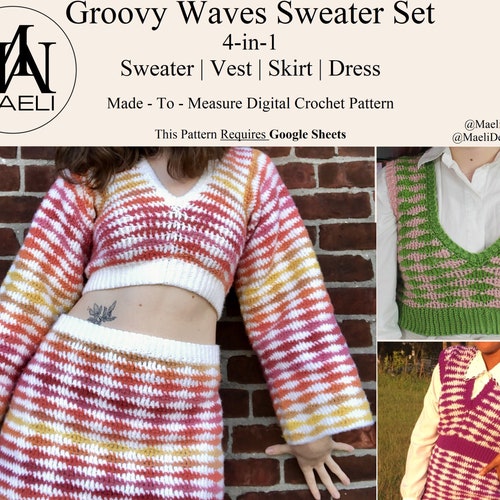 MAELI Designs Military Jacket Dress Crochet Pattern PDF Size Etsy