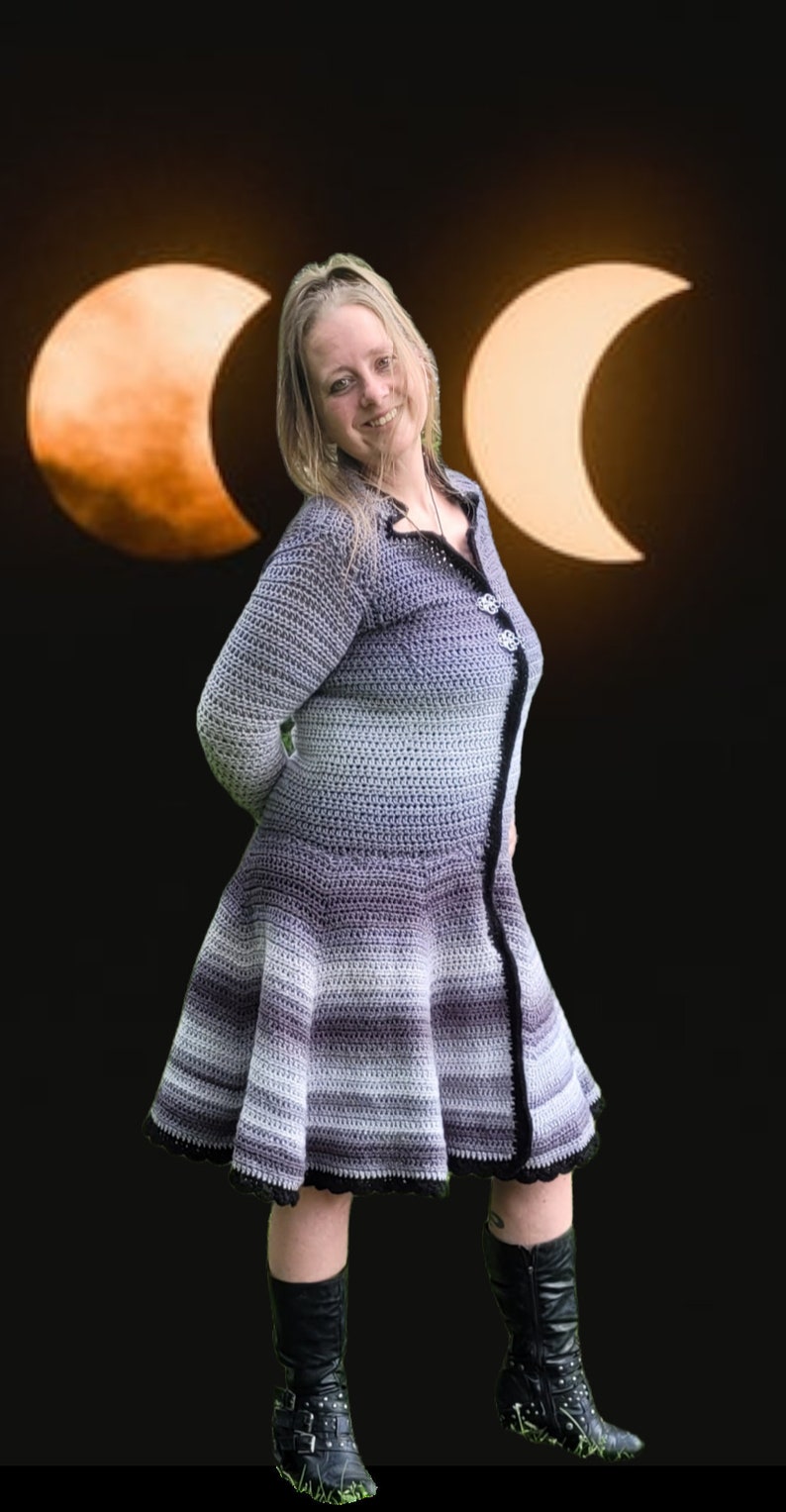 MAELI Designs Military Jacket Dress Crochet Pattern PDF Size Etsy