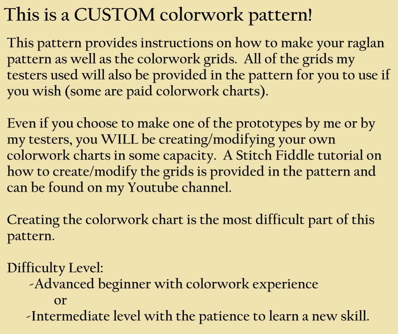 Tapisserie Tee Colorwork personnalisé Modèle de crochet de T-Shirt numérique Taille incluse MAELI Designs image 5