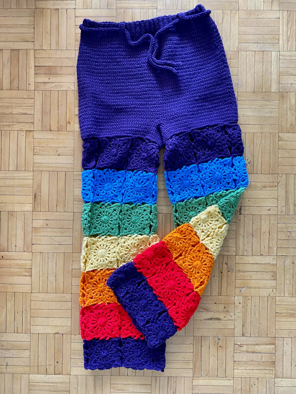 Lacy Granny Square Trousers Crochet Pattern PDF Size Inclusive - Etsy
