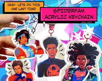 SpiderFam Acrylic  Keychains
