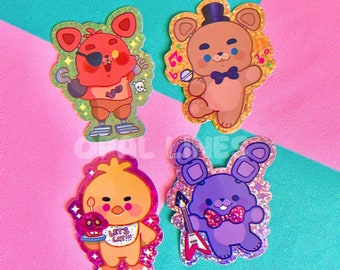 Animatronic Glitter Stickers