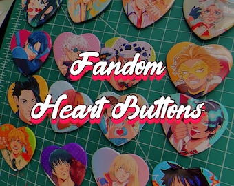 Character Heart Buttons