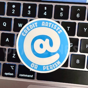 Naklejka winylowa Credit Artists | Wsparcie dla artystów